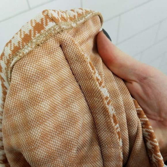 Vintage 1960s Jacket Pants Set Small Brown White - Picture 7 of 8